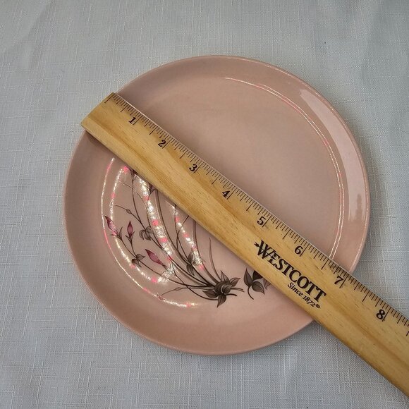 Vintage Crooksville USA Pink PussyWillow Plate - Picture 7 of 7